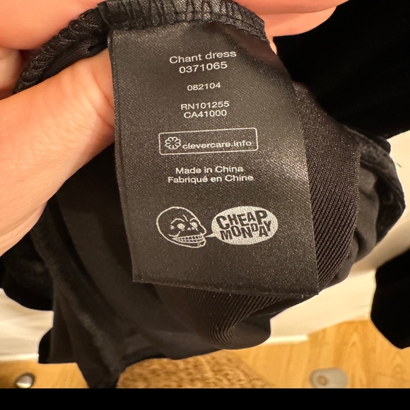 Cheap Monday Velvet  Black Dress - Picture 6 of 9